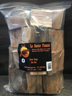 TRONÇONS DE BOIS QUÉBÉCOIS DE CHÊNE ROUGE CASTOR FUMANT-0