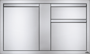 COMBO DE PORTE, TIROIR À DÉCHET ET PORTE ESSUIE-TOUT BI-4224-1D1W-0