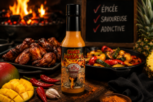 Sauce piquante Shack Masala – Mangue, ananas et chili – 148 ml