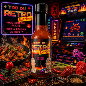 Sauce piquante Tao du Retro Extrême – Bhut Jolokia & Scorpion – 148 ml