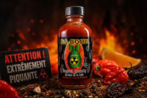 Sauce piquante Da Bomb Beyond Insanity avec piments habanero