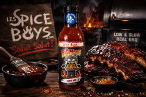Sauce BBQ La Big Mama Extrême Les Spice Boys avec côtes levées